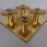 Space Age JBS Brass Sconce by Joseph Brumberg, 1960s
