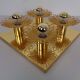 Space Age JBS Brass Sconce by Joseph Brumberg, 1960s