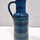 Vase pichet en céramique bleue de Rimini par A. Londi et F. Montelupo pour Bitossi