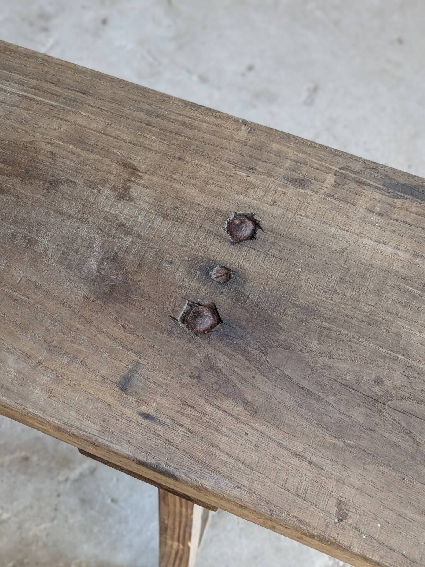 Pair of antique oak benches