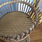Vintage rattan servant
