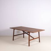 Table à manger en chêne par un ébéniste danois, années 1960, Danemark