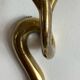 Large brass cobra wall candle holder