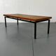 Minimalistic Mid Century Modernist Teak and Steel Coffee Table, 1960s