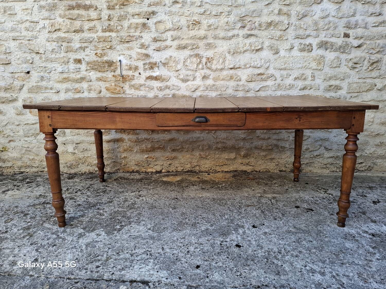 Extendable farmhouse table 285 x 86