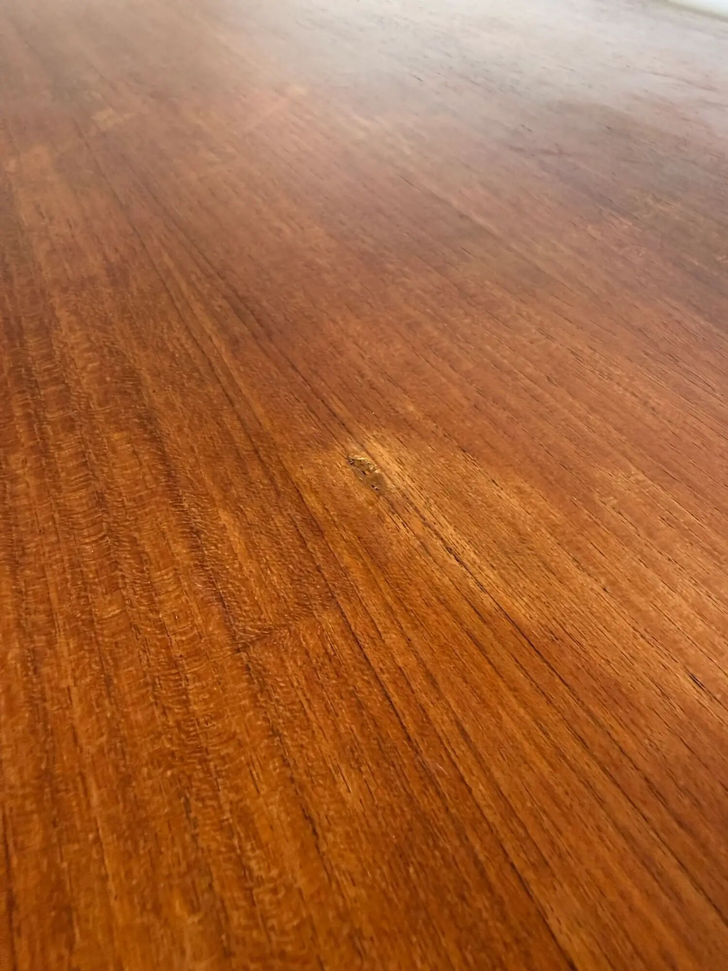 Scandinavian extendable dining table in teak