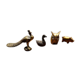 Four brass animals