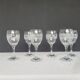 6 decorative stem glasses – 1970s glassware