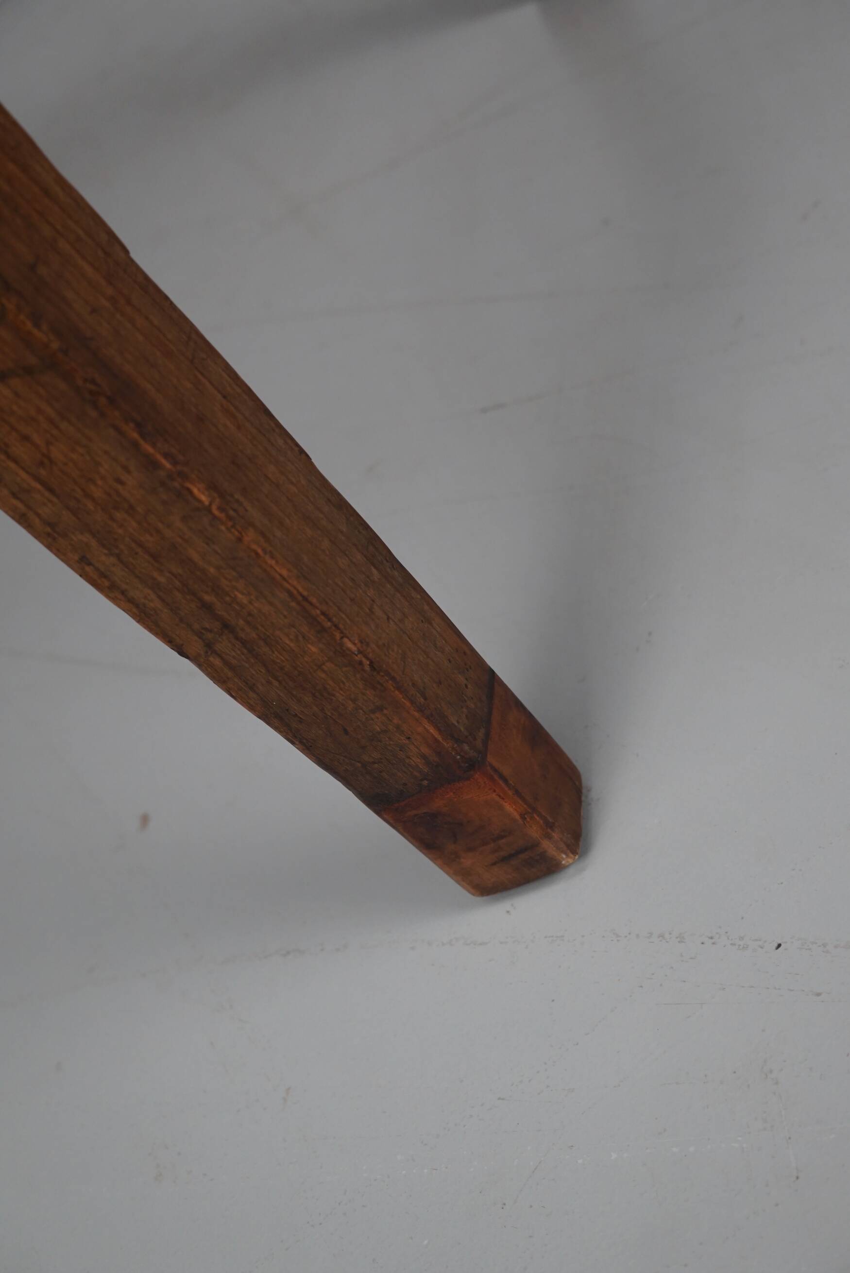 Antique Fruitwood & Oak Early 20th Century French Rustic Farmhouse Dining Table