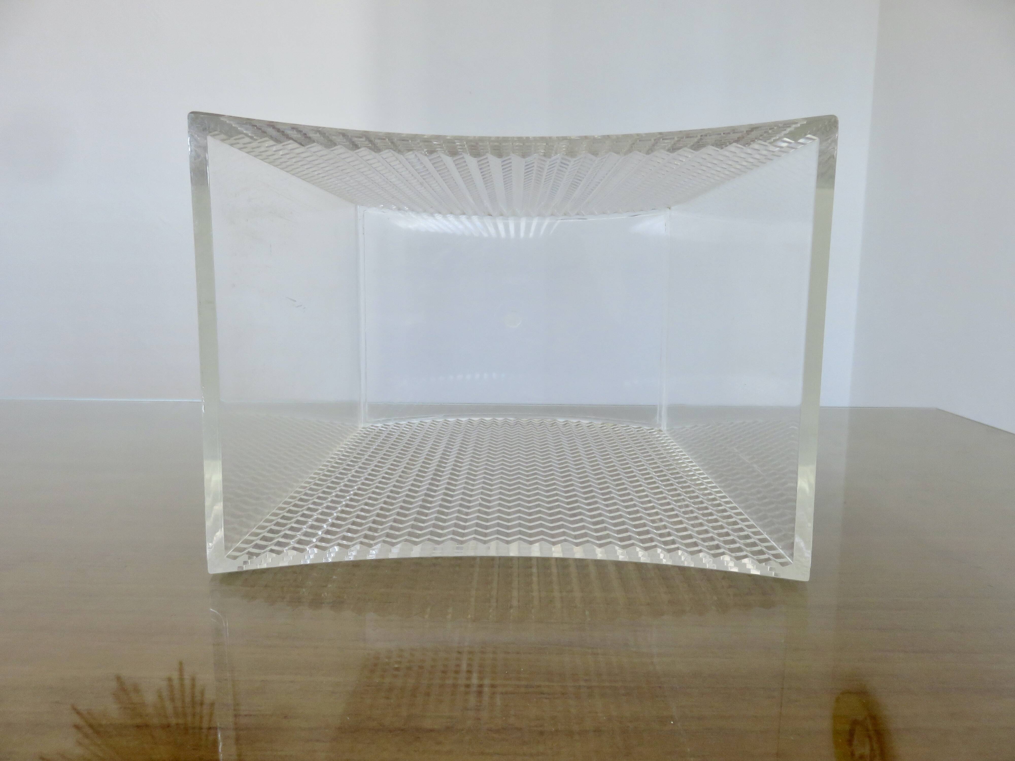 Lucite wastepaper basket "Sally designs", USA, 1970