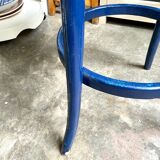 Sea stool in navy blue arched beech