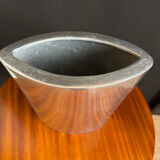 Brushed aluminium vase from the 1980s.