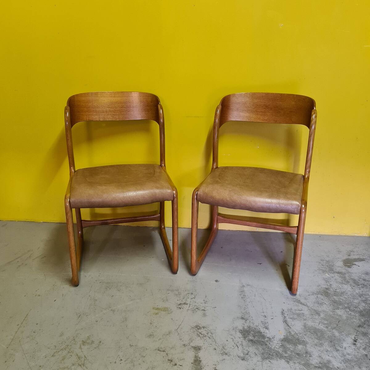 Set Of Original Emile & Walter Baumann Dining Room Chairs, 1960s