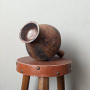Gargoulette en céramique artisanale, poterie ethnique tribale