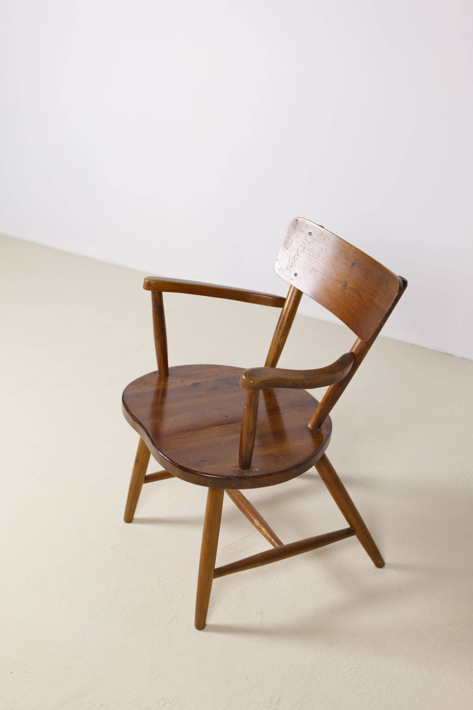 Swedish cabin lounge armchair, 1950s