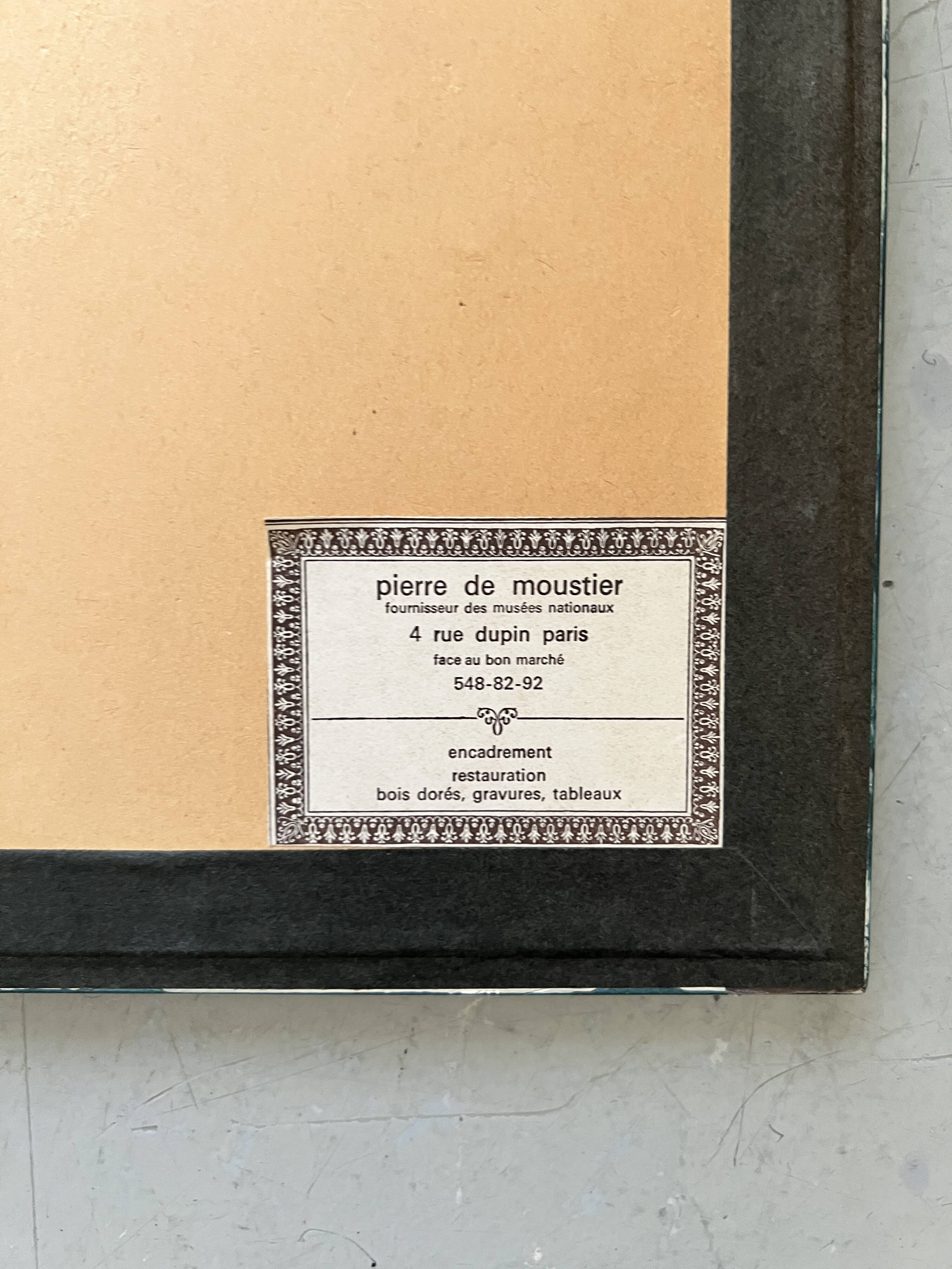 1/8 lithograph framed and signed by the artist oil and mixed media