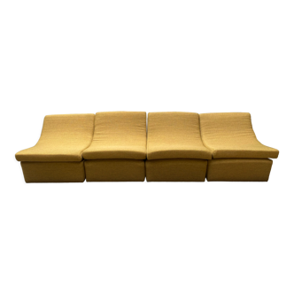 Soft sofa / 4 modules / 70s