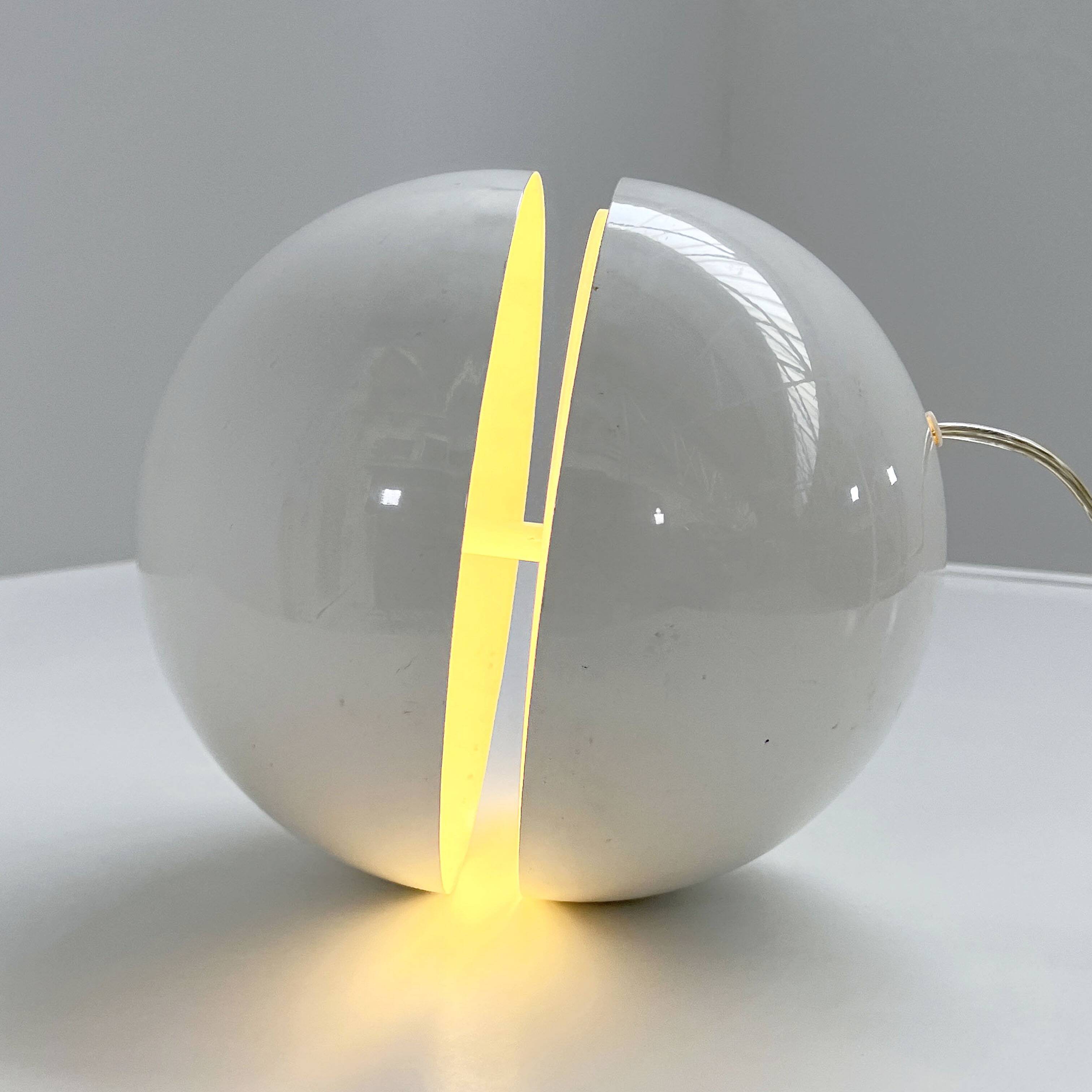 White Sphera Table Lamp by Andrea Modica for Lumess, 1970