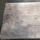 Antique farmhouse table in solid oak with tapered legs and 1 drawer at the end.