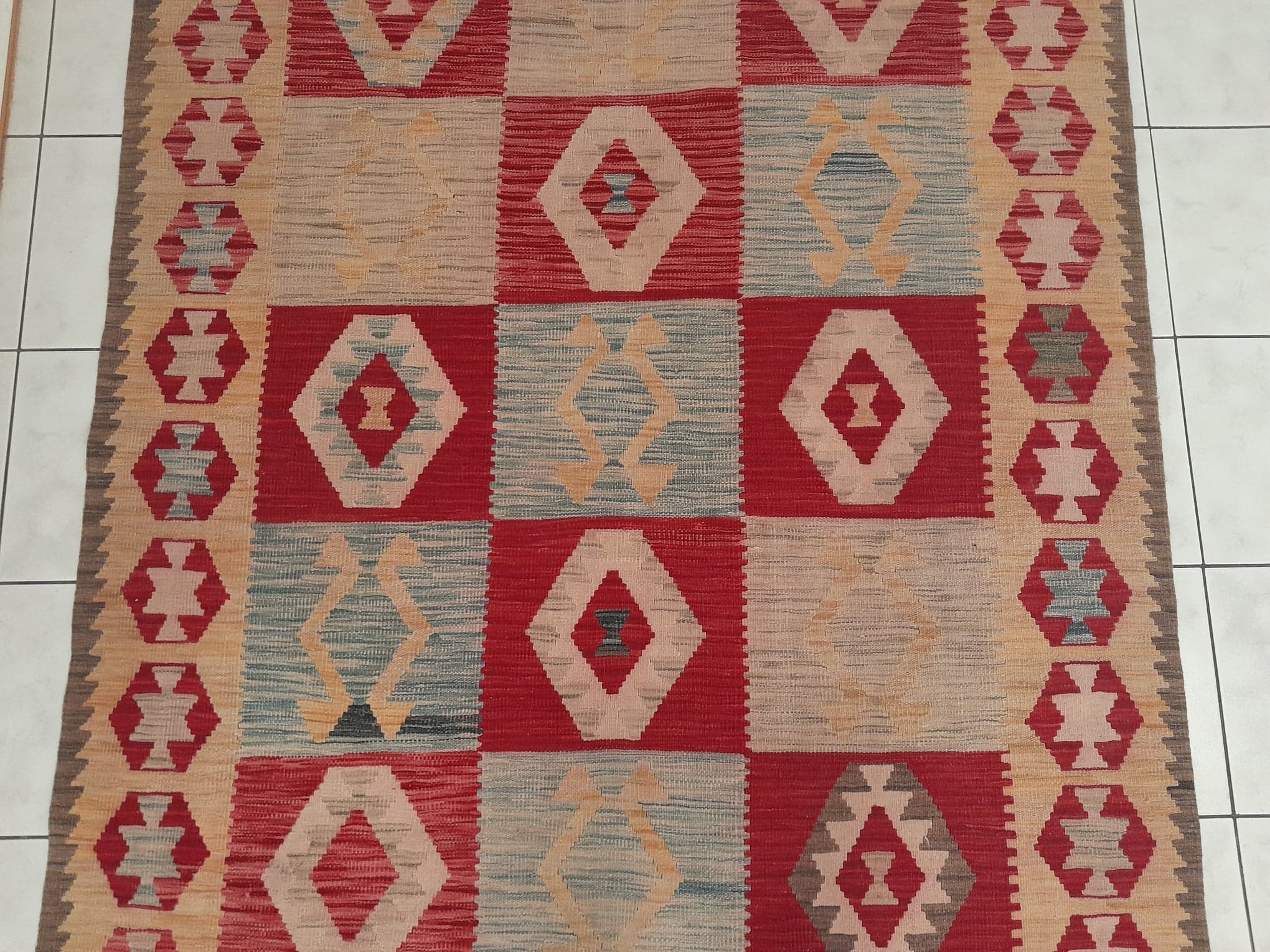 Handmade Afghan Kilim 200x152cm
