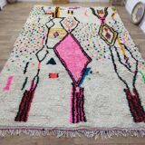Vintage Azilal rug 306x195 cm - Colorful and geometric patterns