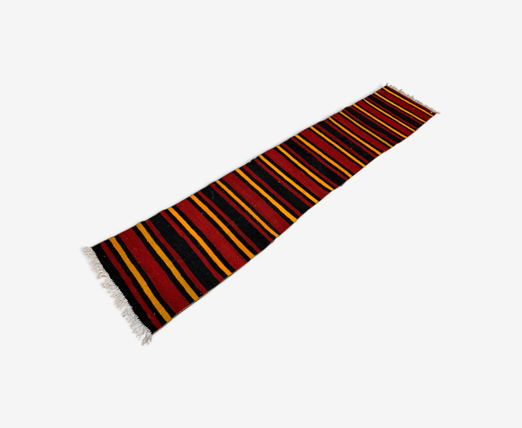 Tapis vieux kilim runner étroit turc 280x54 cm