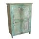 Green lacquered wood cabinet