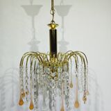 murano and crystal drops chandelier