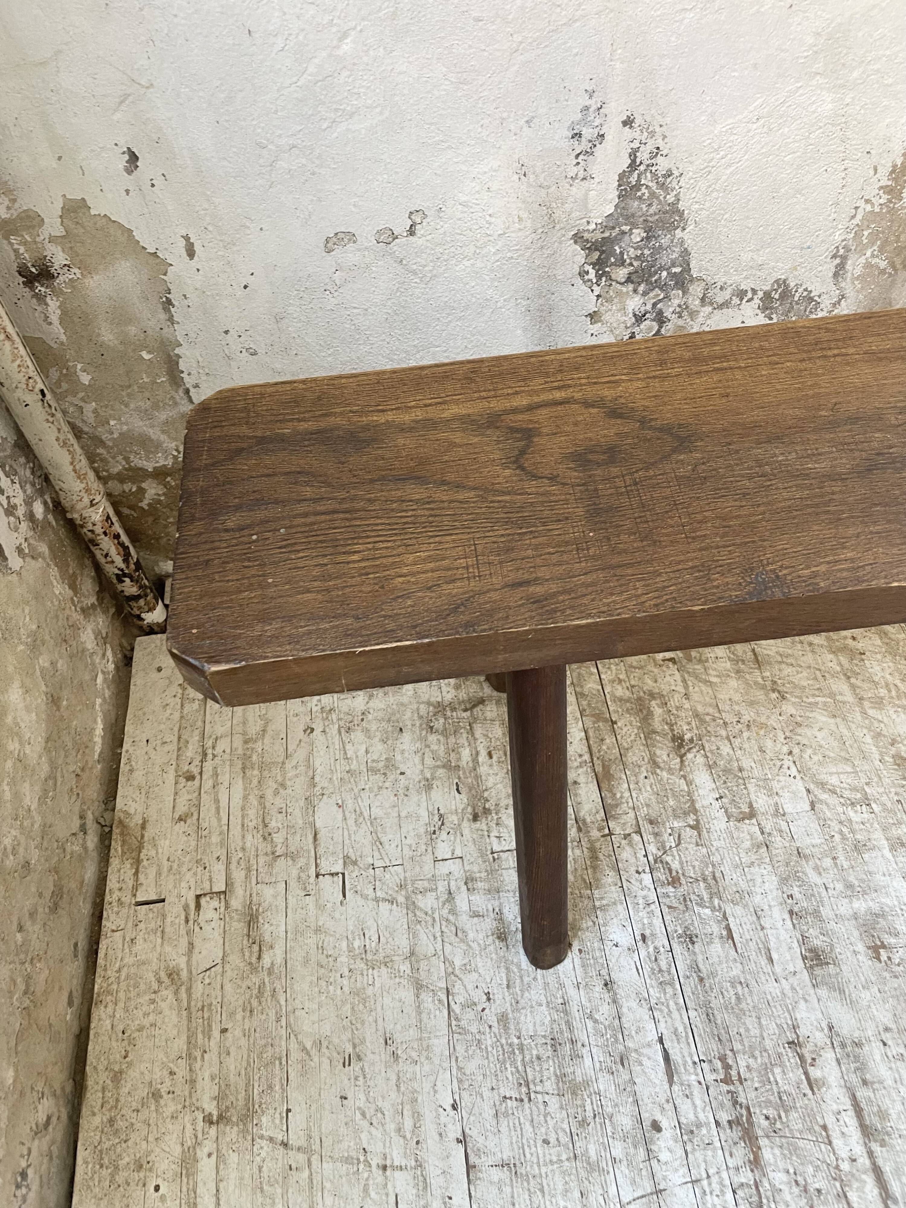 Pair of 3m solid oak farmhouse benches