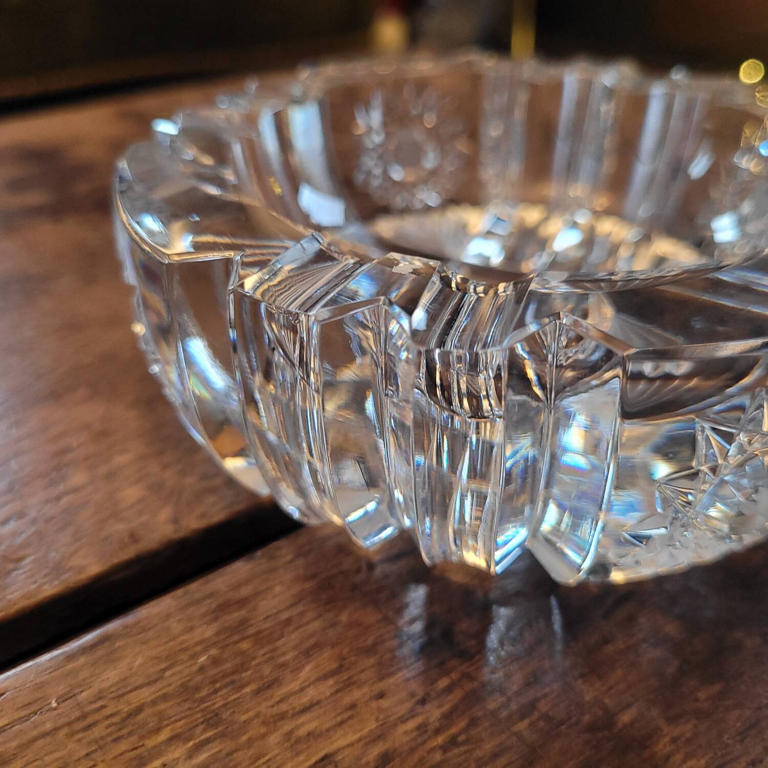 Cut crystal ashtray - French crystal factory from the 1970s-1980s