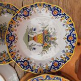 4 earthenware plates by Desvres Geo Martel