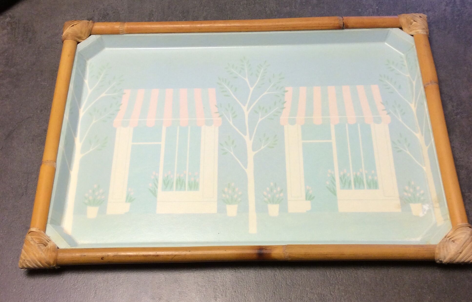 Alpac vintage top in fiberglass and rattan