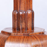 Unique Restored Austrian Biedermeier Walnut Folding Round Dining Table, 1820s
