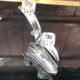 Pair of glass candle holders 70s