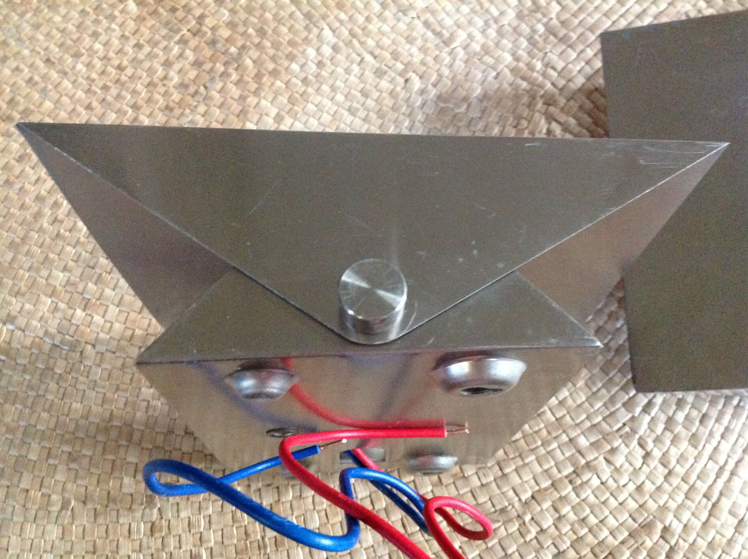 Pair of metal wall light