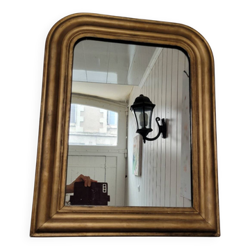 Miroir Louis Philippe doré, fin XIXe
