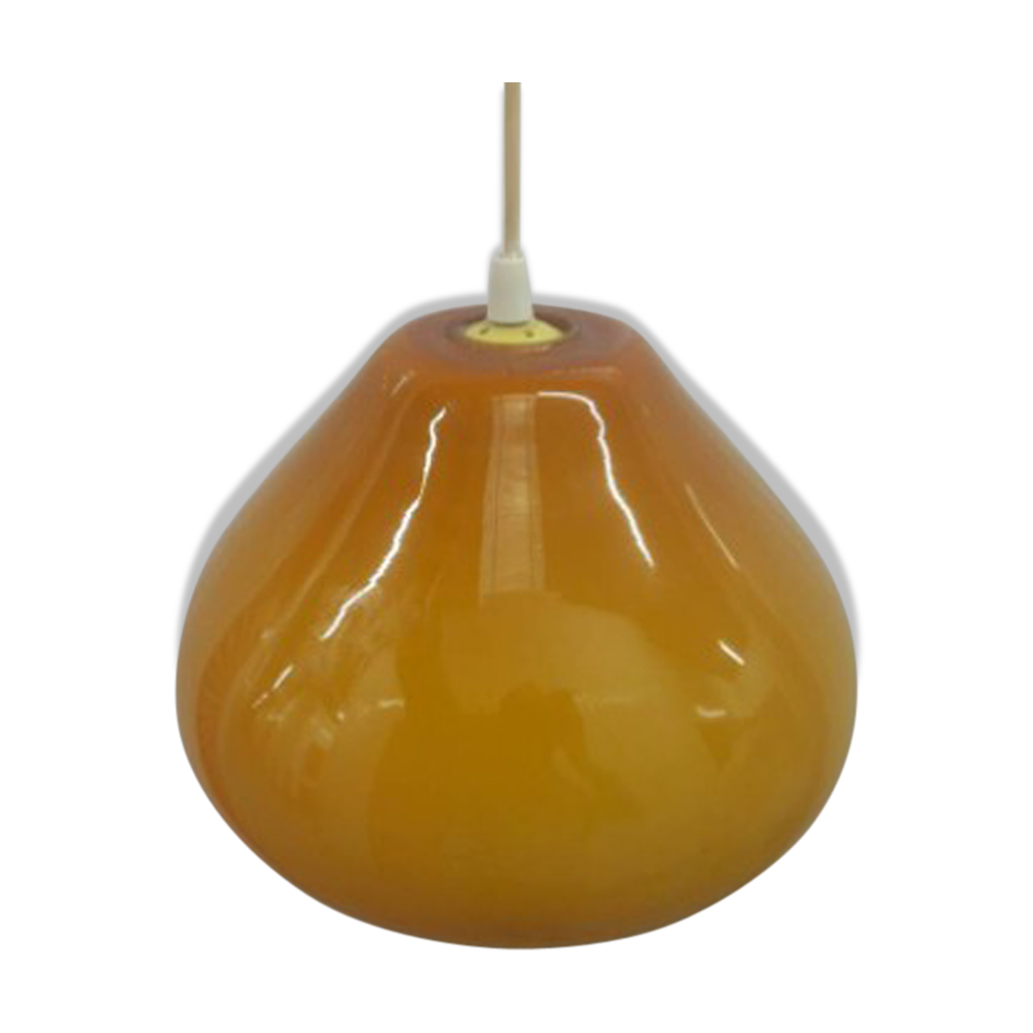 Lampe en verre Oker jaune