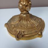 Bronze lamp base, rocaille and voluptuous decor