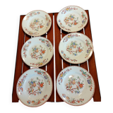 Assiettes Sarraguemines Minton 252, fin XIXe