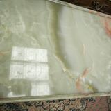 Table basse 1940 noyer et onyx