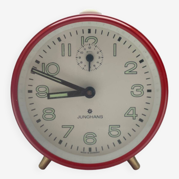 Vintage Junghans red alarm clock