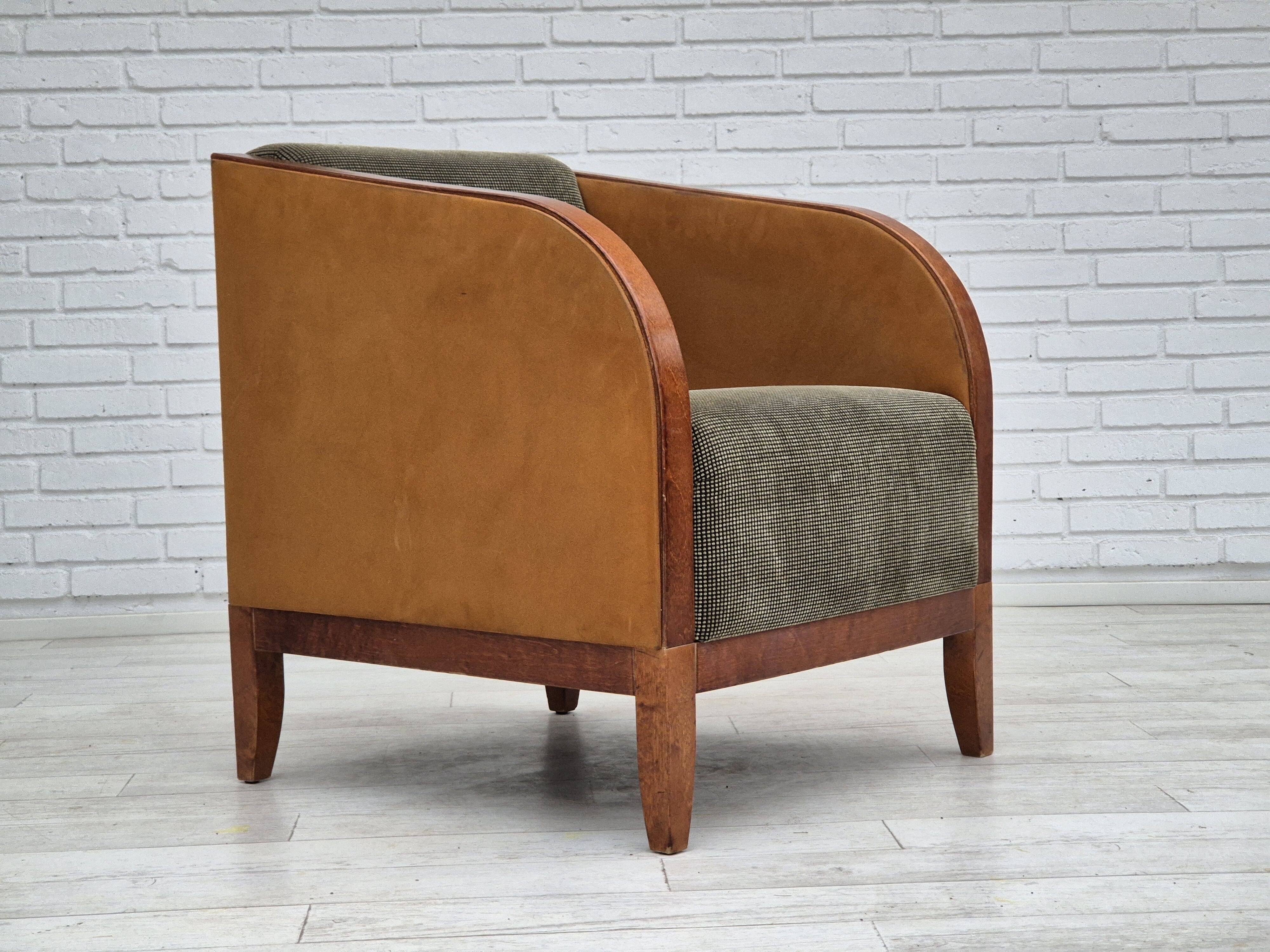 Années 1970, chaise longue scandinave, très bon état d'origine, style art déco.