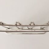 Silver metal modernist table mat