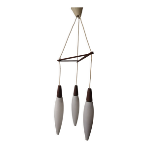 Suspension 3 feux opaline - kalff