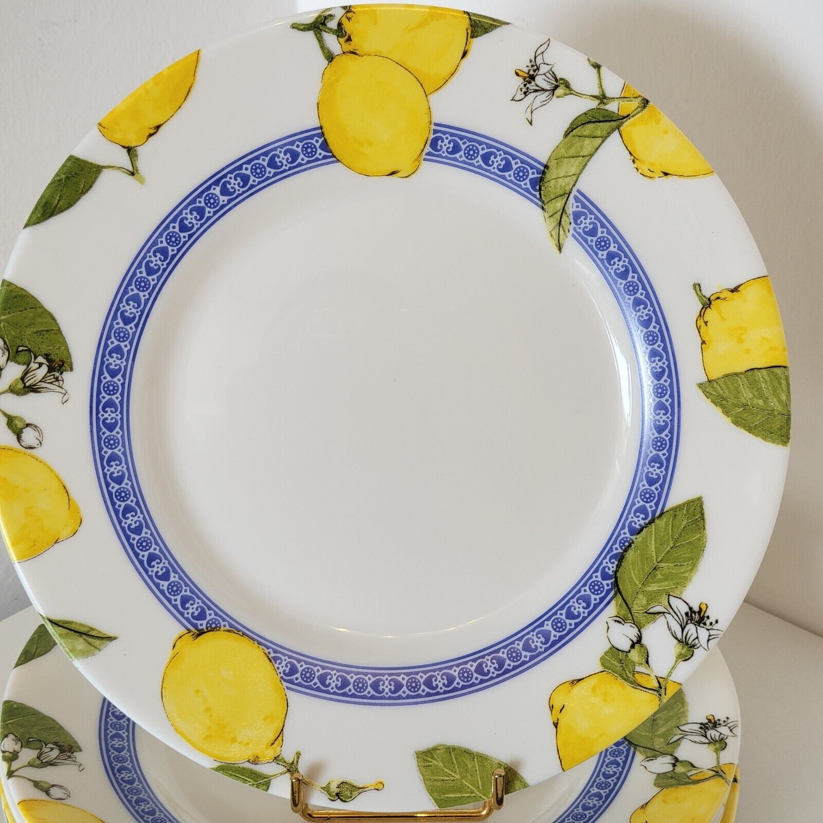Arcopal Valencia 6 small flat plates décor lemons