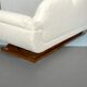 Mid-century White Art Deco sofa and armchair. Italy 1930s