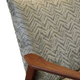 Vintage teak mid century armchair