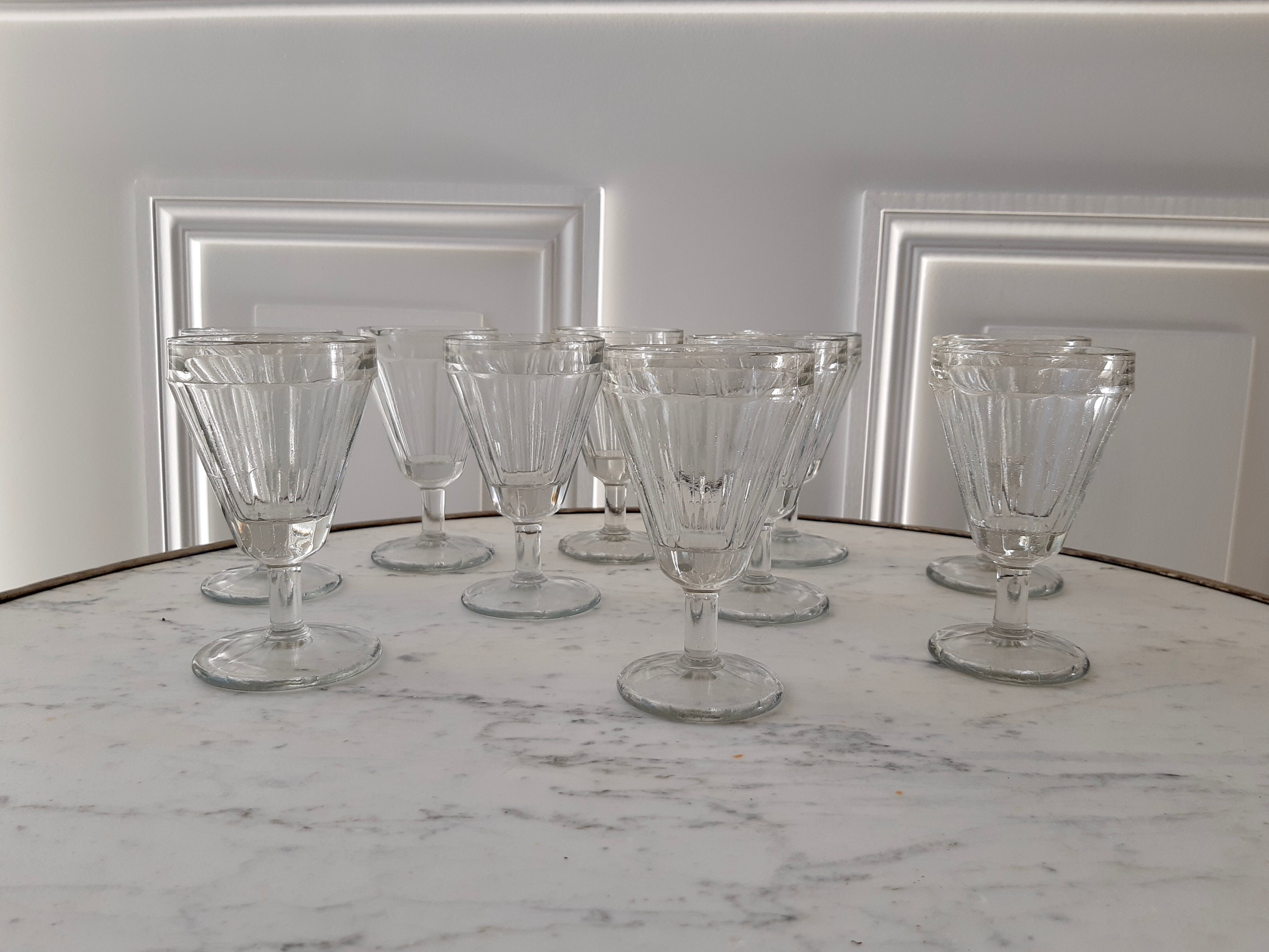 Lot of 10 glasses 20 years