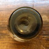 Glass vase with silver overlay
