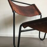 A. dolleman pour metz &co chaise longue années 1960